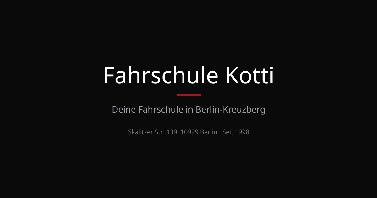 Fahrschule Kotti